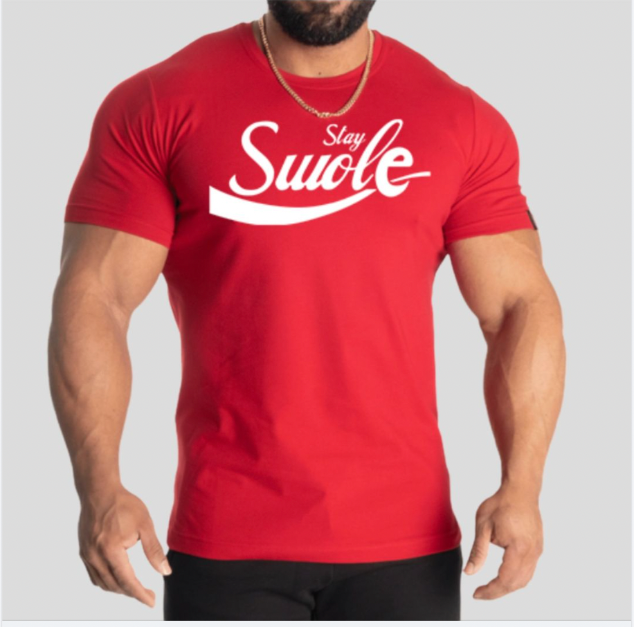 Stay Swole Logo Shirt ( Red )